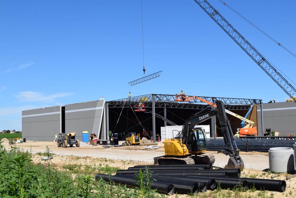 7-25-22: Structural steel continues to be installed