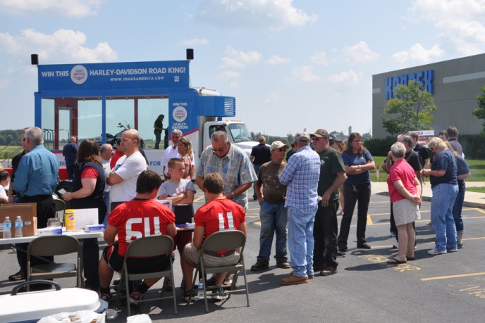 Kondex employees standing outside at event